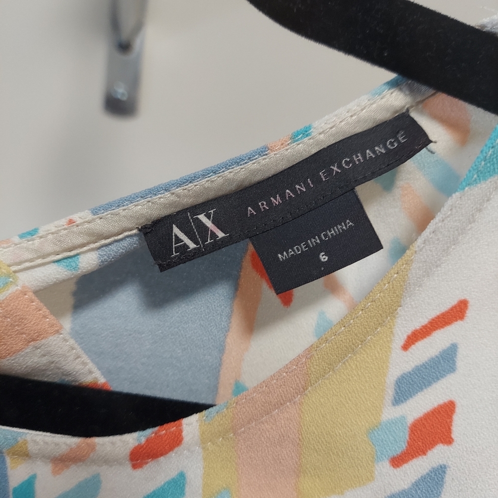 Armani Exchange open back spring dress